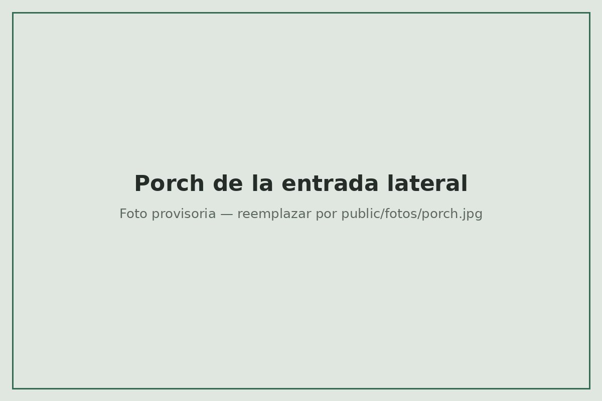 Porch de la entrada lateral